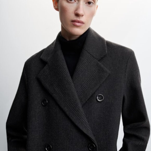 Mango Gray coat 50% wool - XS - Picture 4 of 16